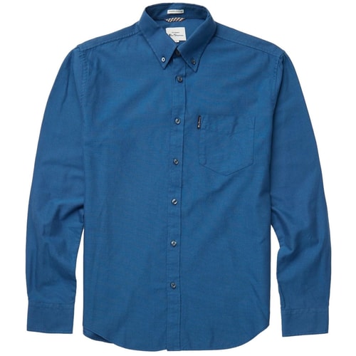 Ben Sherman Signature Oxford Long Sleeve Shirt Persian Blue